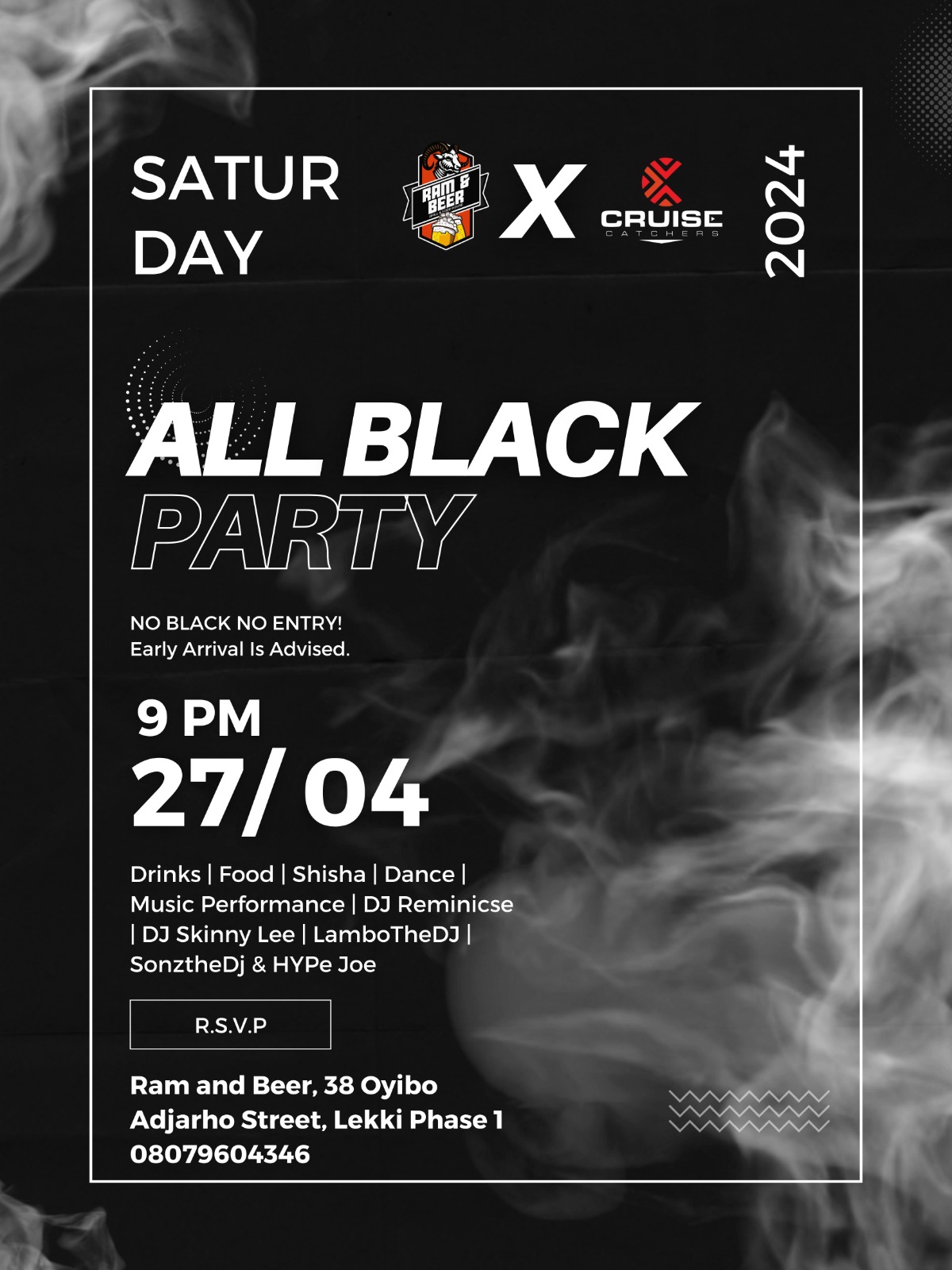 All Black Party Background